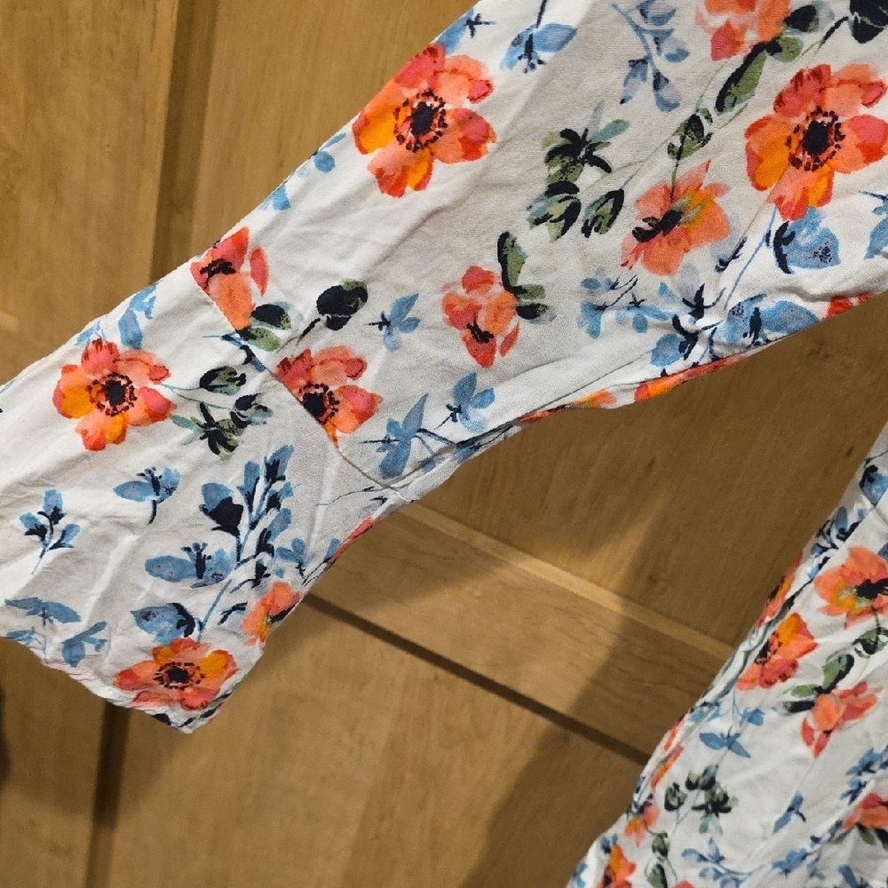 (J42) LOFT Sz 0,  Multicolor Floral Dress - Picture 4 of 5